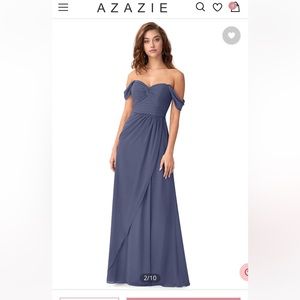 Azazie Millie Bridesmaids Dress - Stormy/6